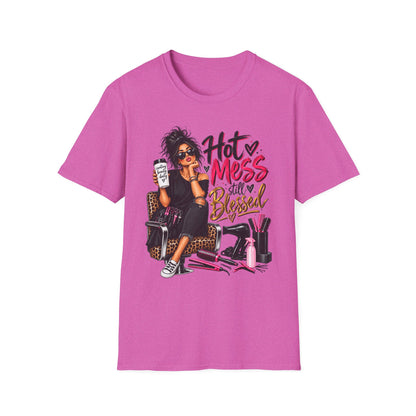 T-Shirt — Hot Mess, Still Blessed Graphic Tee