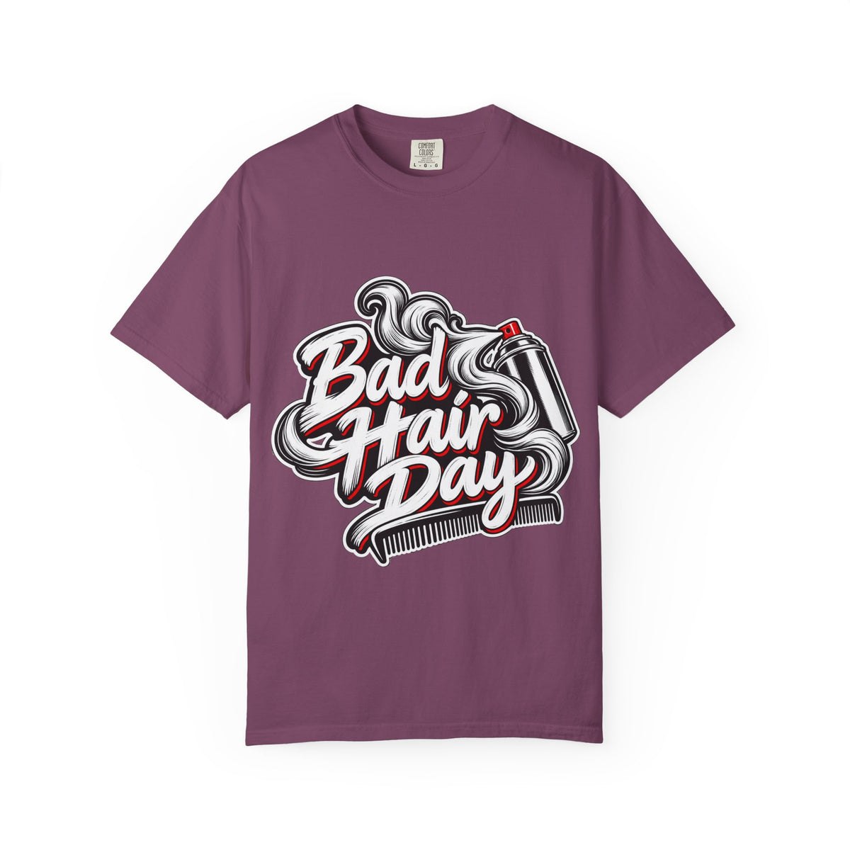 "Bad Hair Day" Hairspray and Comb Stylist T-shirt