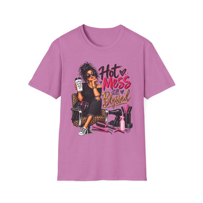 T-Shirt — Hot Mess, Still Blessed Graphic Tee