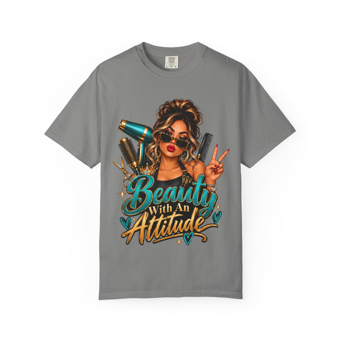 "Beauty With an Attitude" Hairstylist T-Shirt
