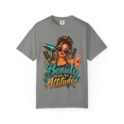 "Beauty With an Attitude" Hairstylist T-Shirt