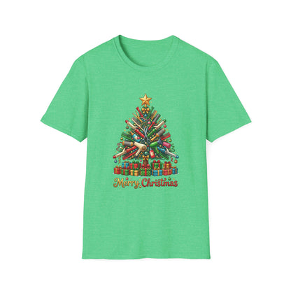 Hairstylist Christmas Tree T-Shirt — 'Merry Christmas'