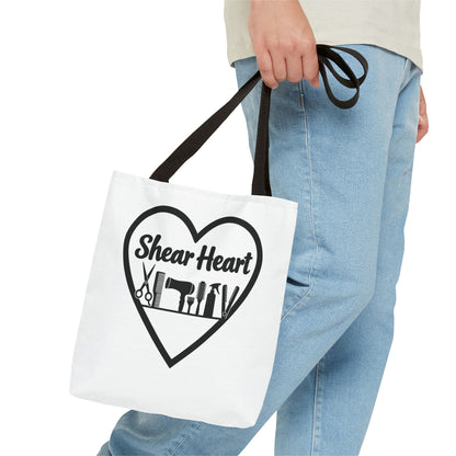Shear Heart Tote Bag — Hair Stylist Tools Graphic Bag