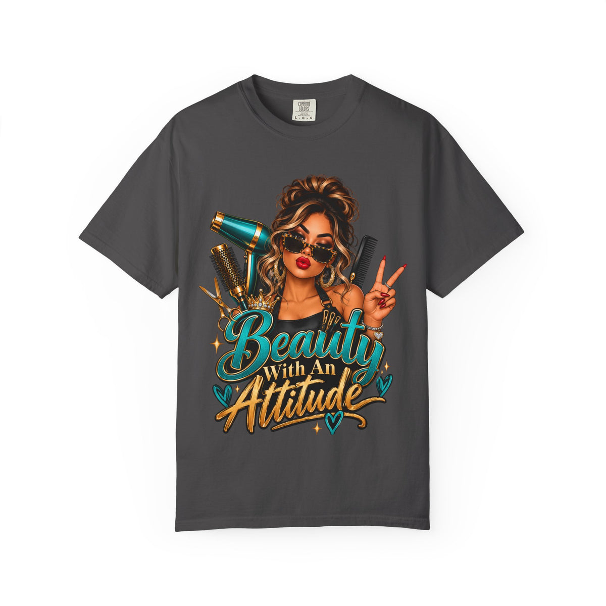 "Beauty With an Attitude" Hairstylist T-Shirt
