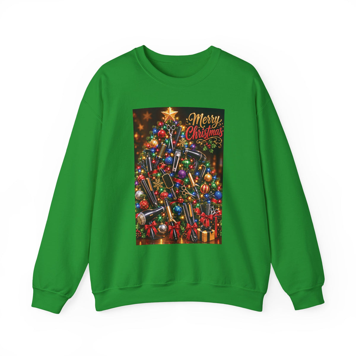 "Merry Christmas" Hairstylist Crew Sweater