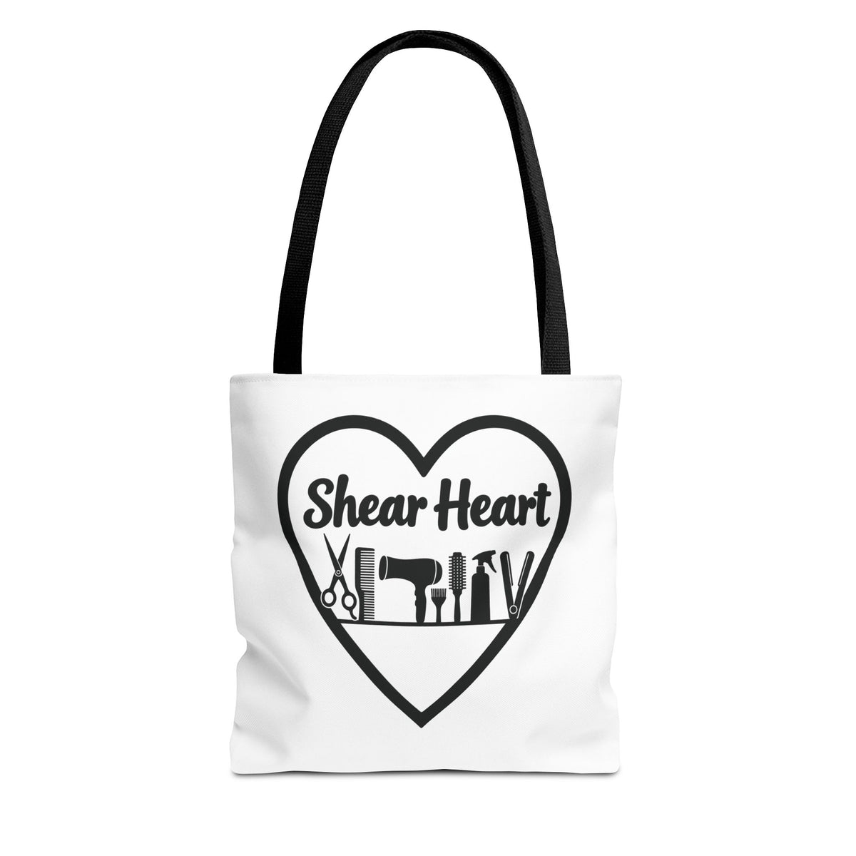 Shear Heart Tote Bag — Hair Stylist Tools Graphic Bag
