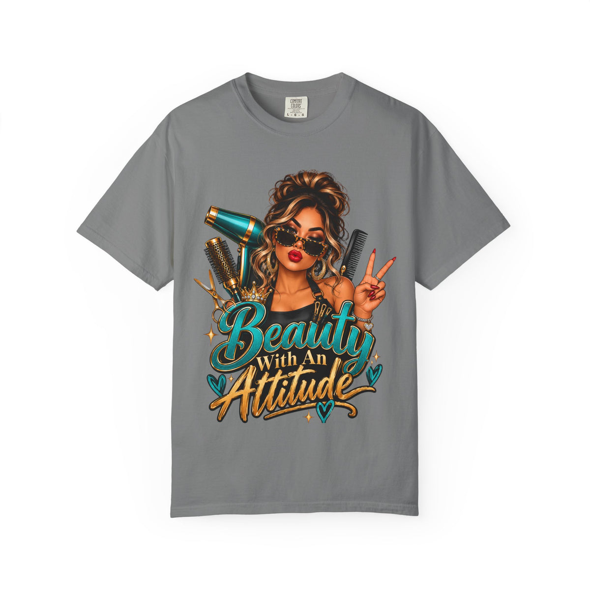 "Beauty With an Attitude" Hairstylist T-Shirt