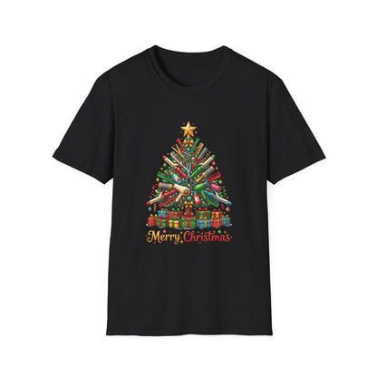 Hairstylist Christmas Tree T-Shirt — 'Merry Christmas'