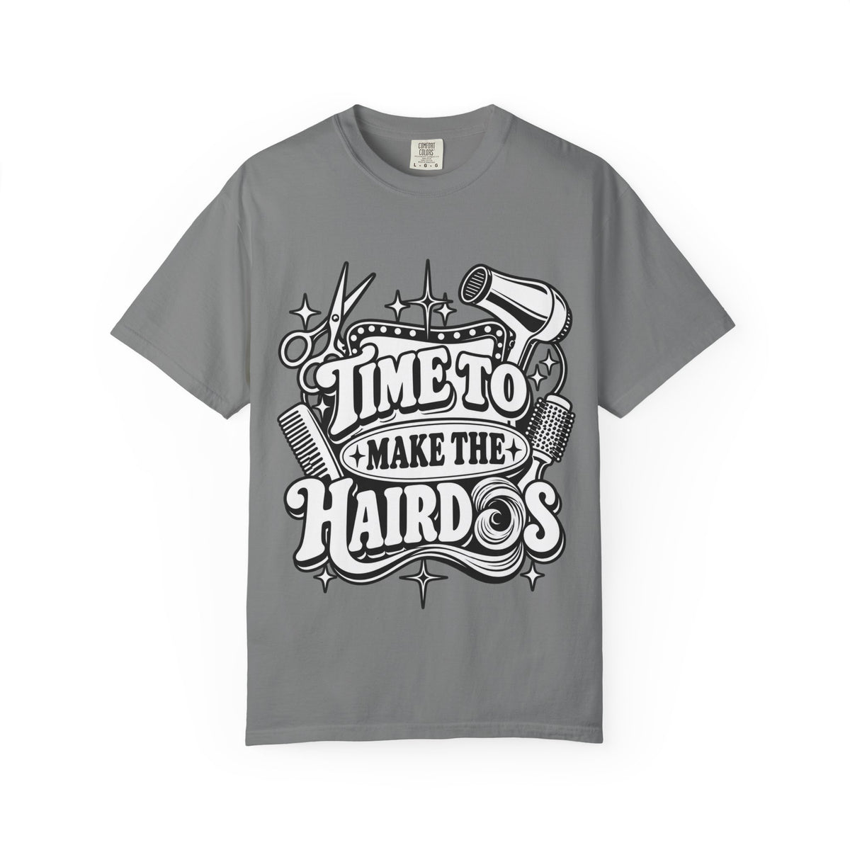 "Time to Make the Hairdos" Vintage Hairstylist T-Shirt