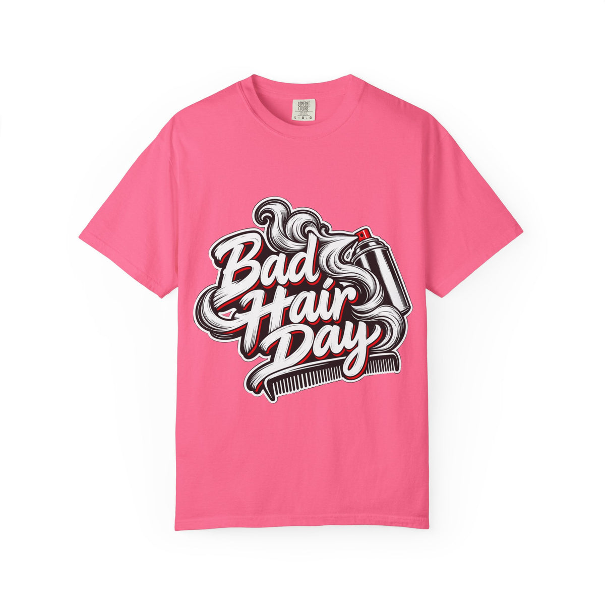 "Bad Hair Day" Hairspray and Comb Stylist T-shirt