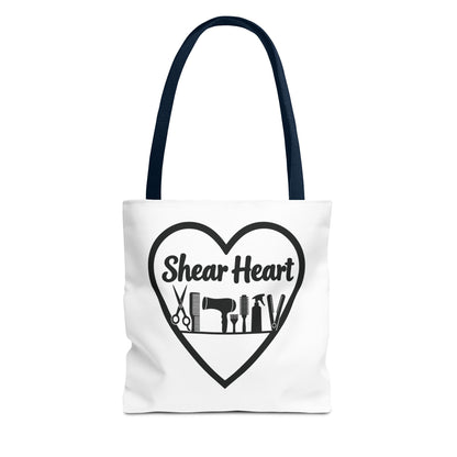 Shear Heart Tote Bag — Hair Stylist Tools Graphic Bag