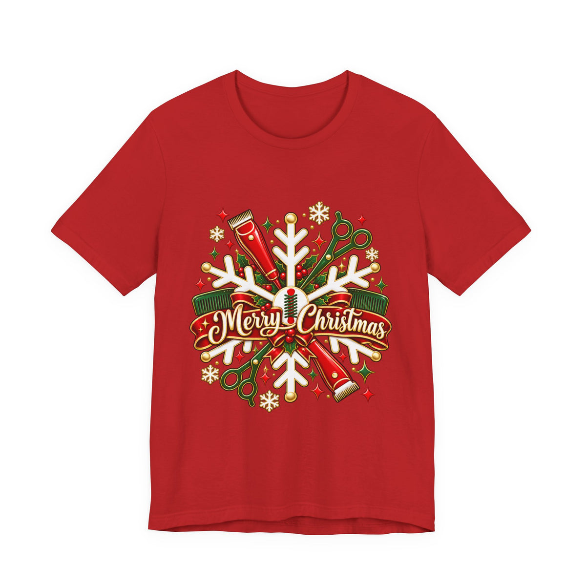 "Merry Christmas" Hair Tools Stylist T-Shirt