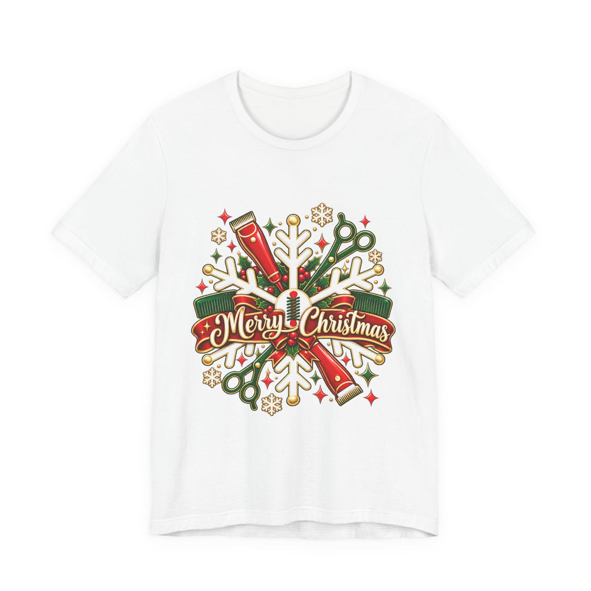 "Merry Christmas" Hair Tools Stylist T-Shirt