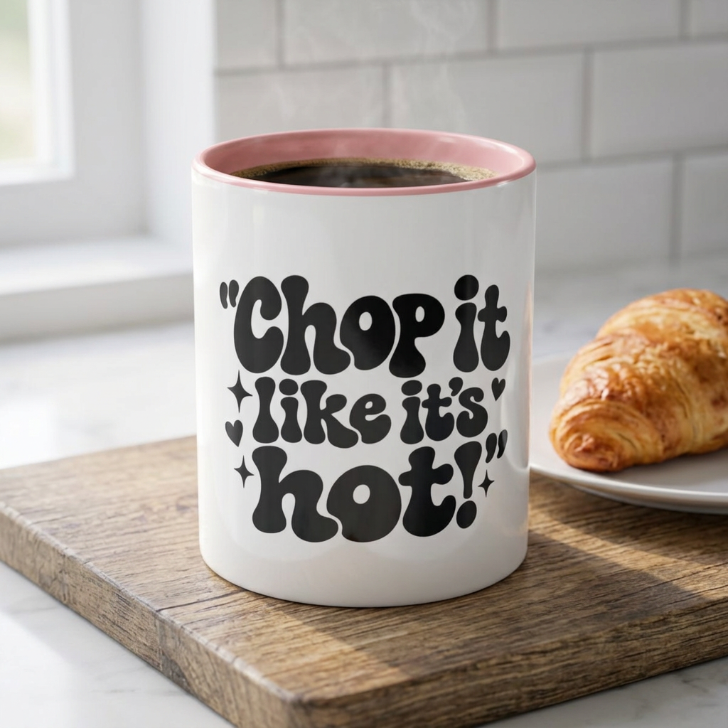 "Chop It Like It's Hot!" Retro Hairstylist Cup