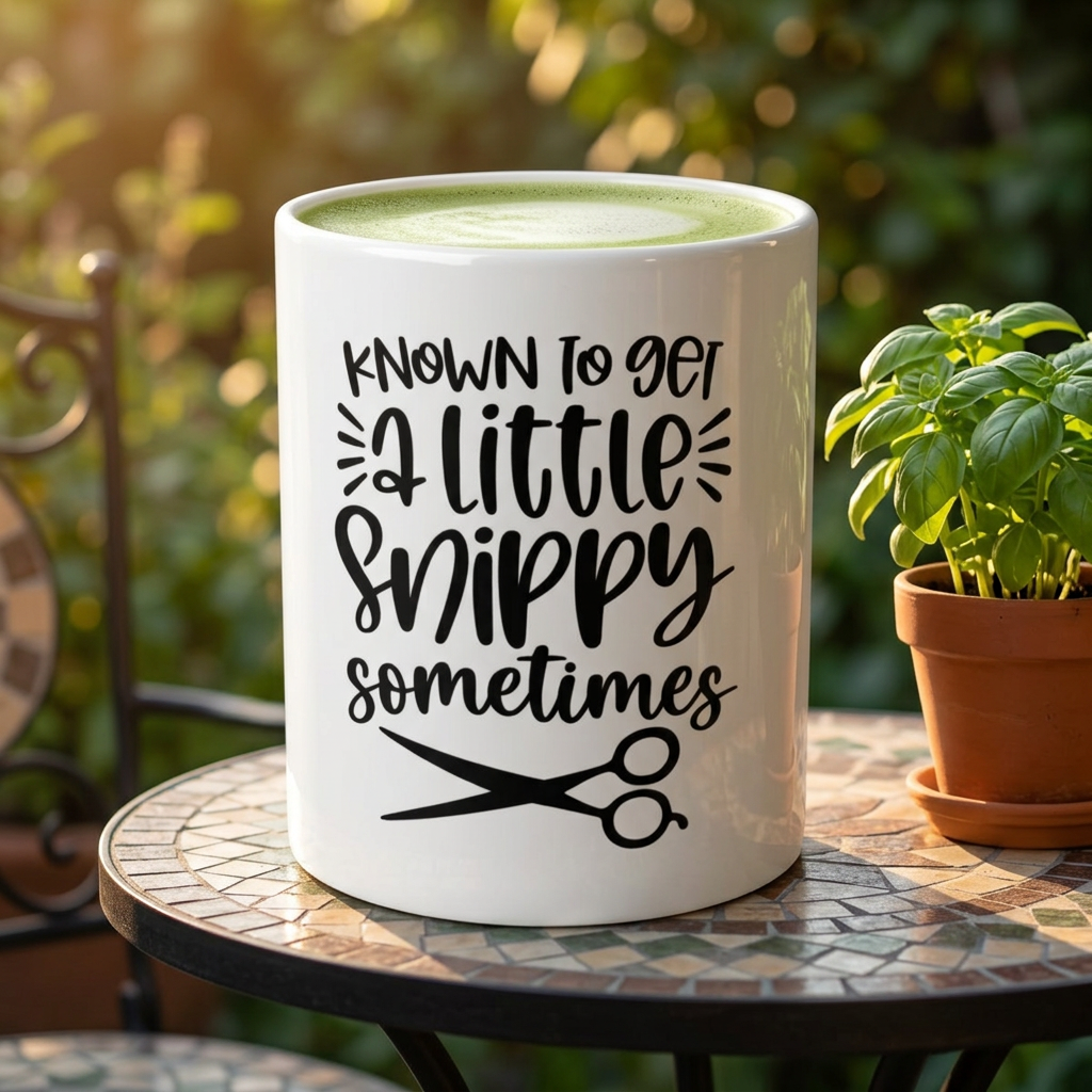 Hair Stylist Cup "Known to Get a Little Snippy Sometimes" Ceramic Coffee Cup