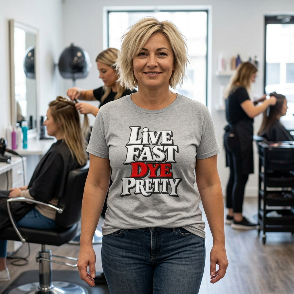 Women's "Live Fast Dye Pretty" T-Shirt"