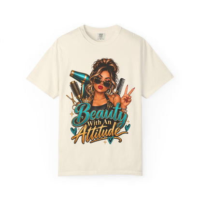 "Beauty With an Attitude" Hairstylist T-Shirt