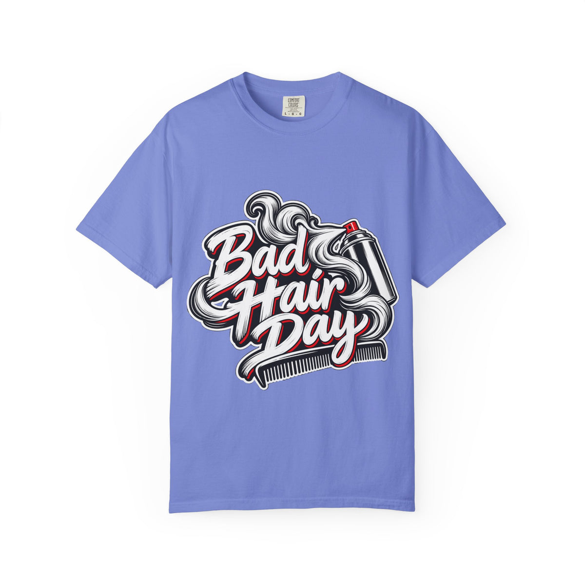 "Bad Hair Day" Hairspray and Comb Stylist T-shirt