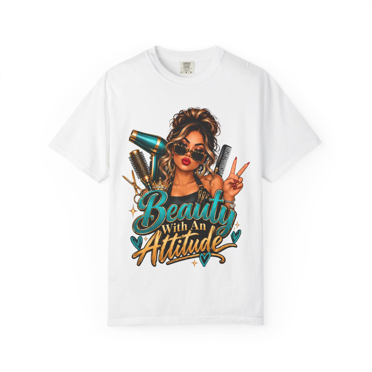 "Beauty With an Attitude" Hairstylist T-Shirt