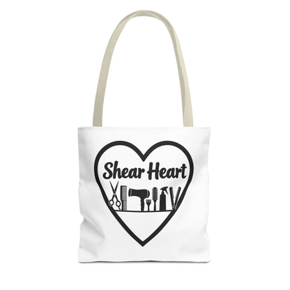 Shear Heart Tote Bag — Hair Stylist Tools Graphic Bag