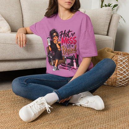 T-Shirt — Hot Mess, Still Blessed Graphic Tee