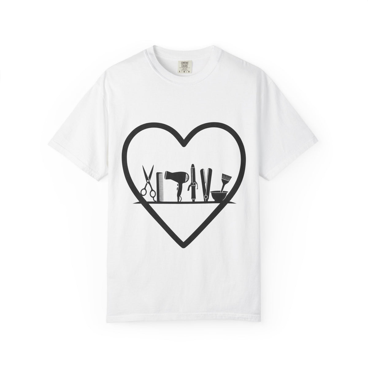 "Heart and Hair Tools" T-Shirt for Hairstylist