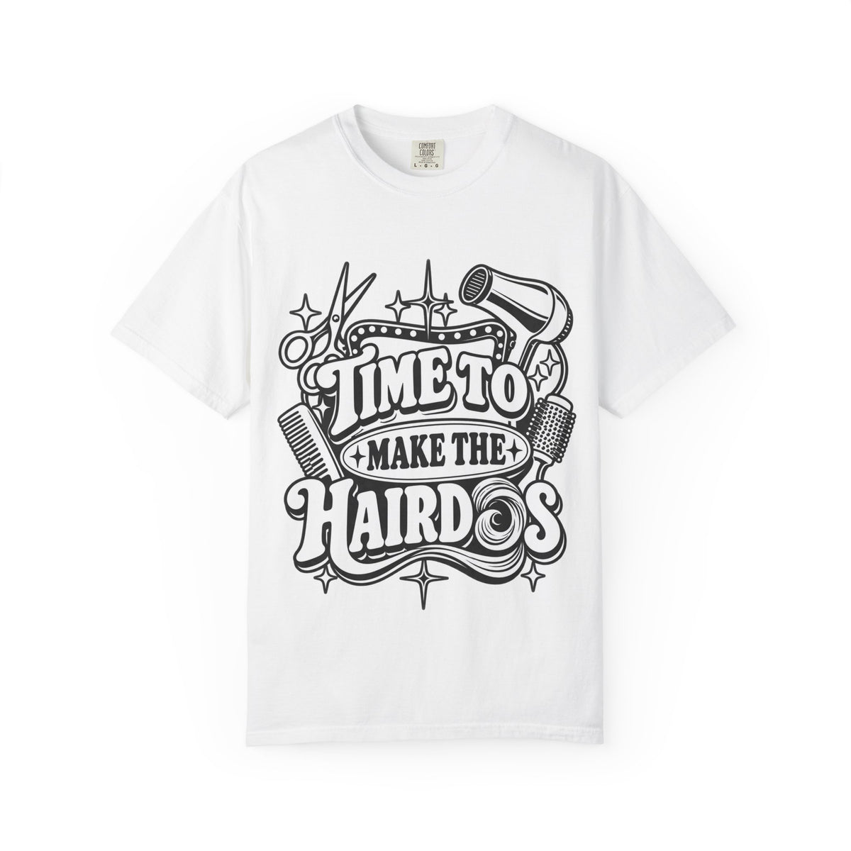 "Time to Make the Hairdos" Vintage Hairstylist T-Shirt