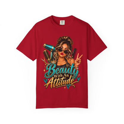 "Beauty With an Attitude" Hairstylist T-Shirt