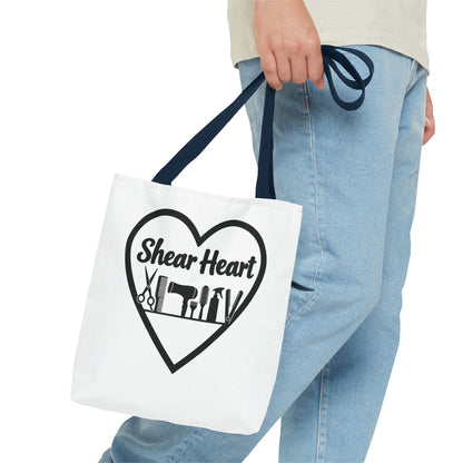 Shear Heart Tote Bag — Hair Stylist Tools Graphic Bag