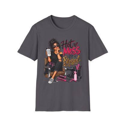 T-Shirt — Hot Mess, Still Blessed Graphic Tee