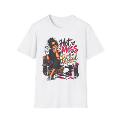 T-Shirt — Hot Mess, Still Blessed Graphic Tee