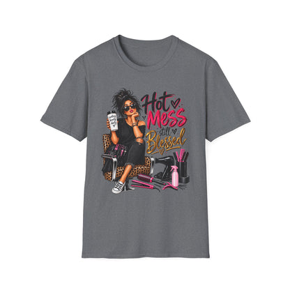 T-Shirt — Hot Mess, Still Blessed Graphic Tee