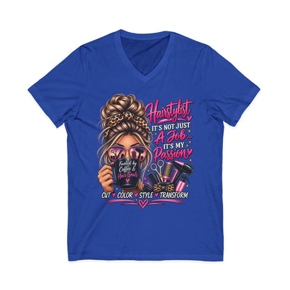 "Hairstylist Life" Glam V-Neck T-Shirt