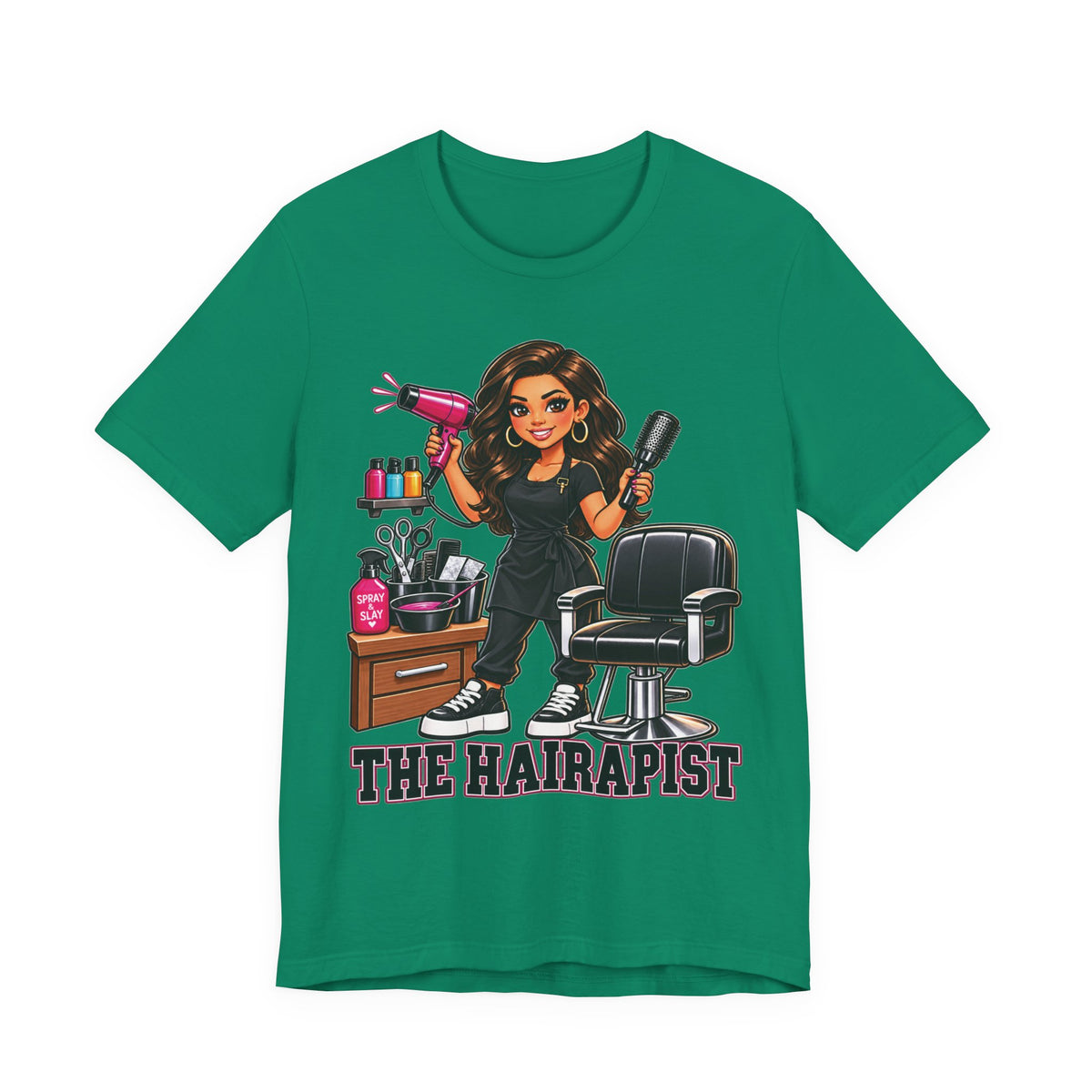 "The Hairapist"   Funny Hairstylist Salon T-Shirt