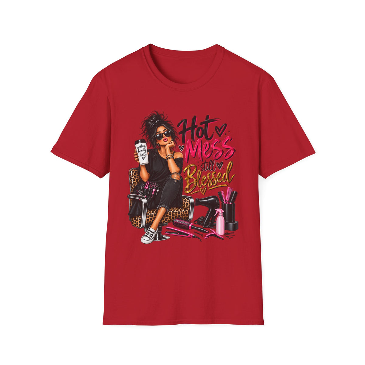 T-Shirt — Hot Mess, Still Blessed Graphic Tee