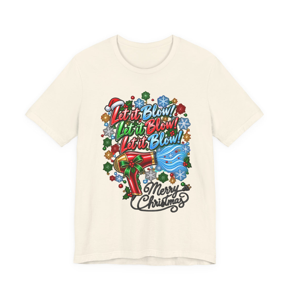 Merry Christmas Hairdryer T-Shirt
