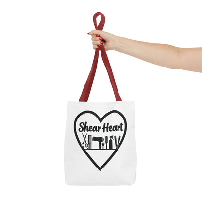 Shear Heart Tote Bag — Hair Stylist Tools Graphic Bag
