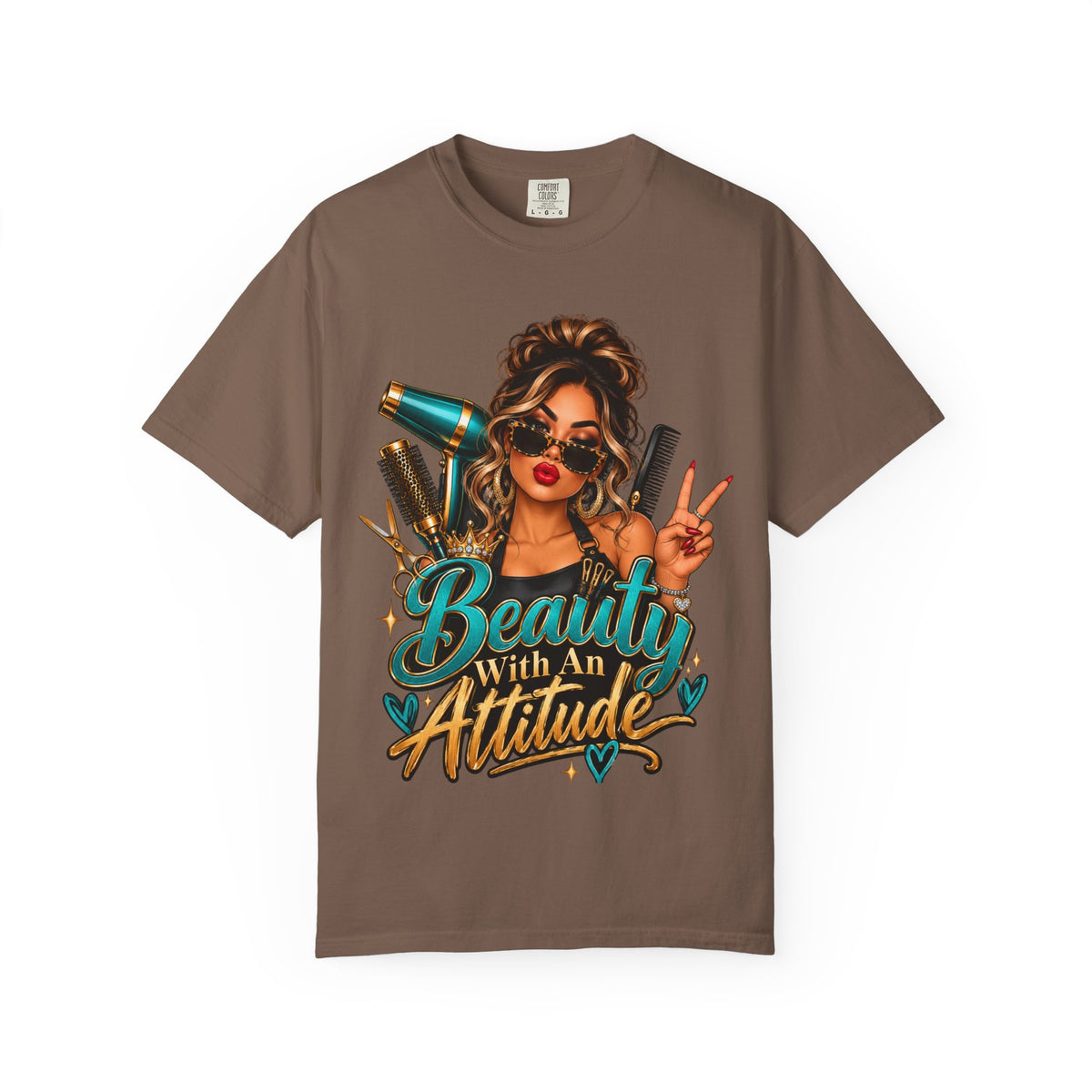 "Beauty With an Attitude" Hairstylist T-Shirt
