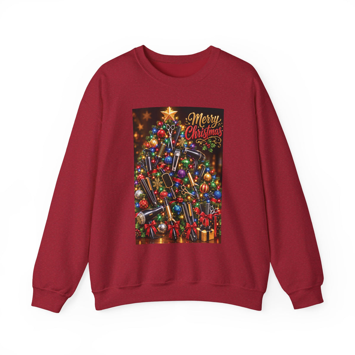 "Merry Christmas" Hairstylist Crew Sweater