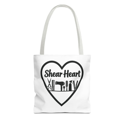 Shear Heart Tote Bag — Hair Stylist Tools Graphic Bag