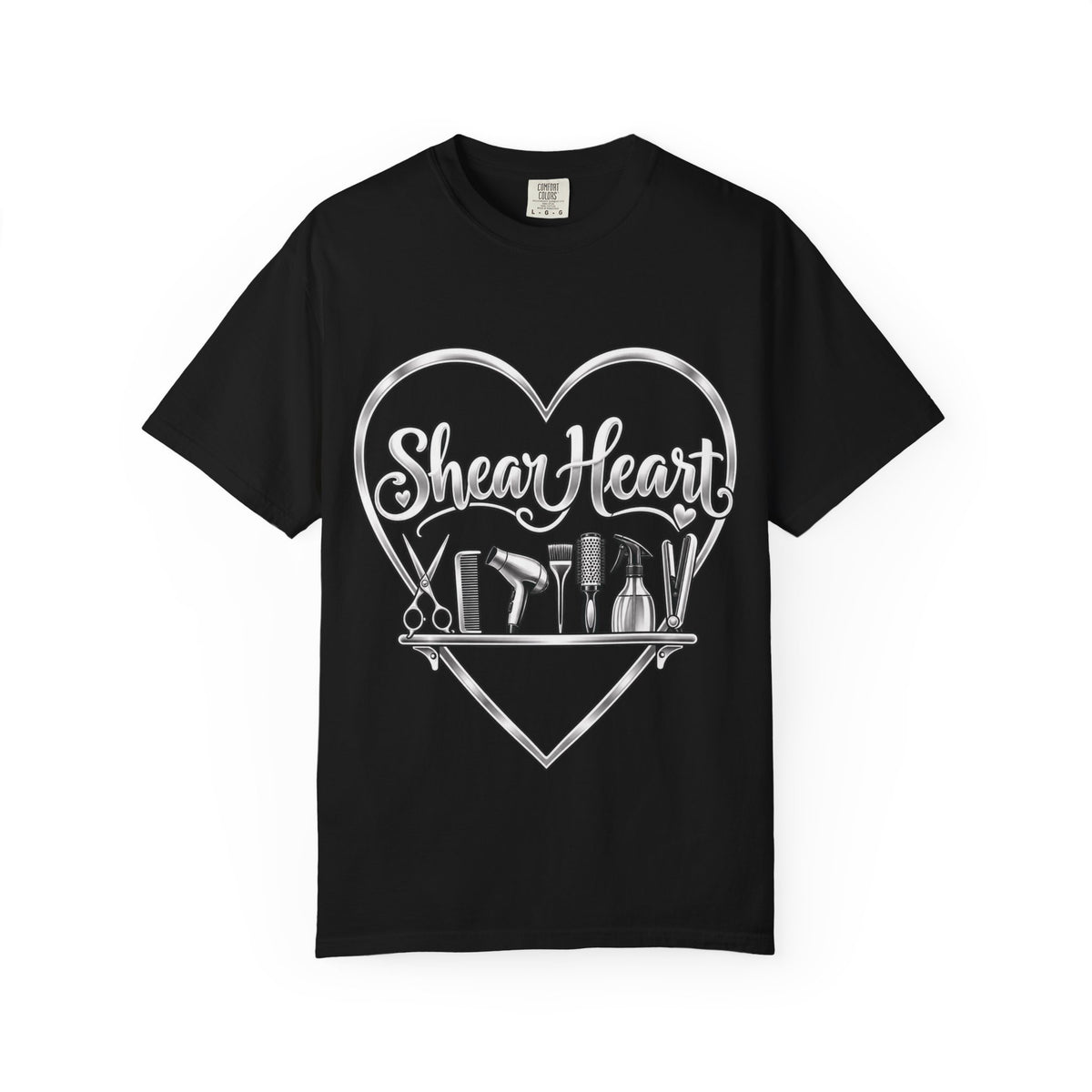 "Shear Heart and Tools" Hairstylist T-Shirt