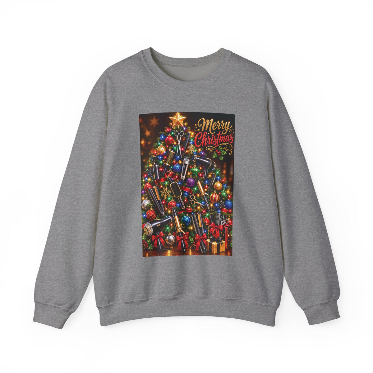 "Merry Christmas" Hairstylist Crew Sweater