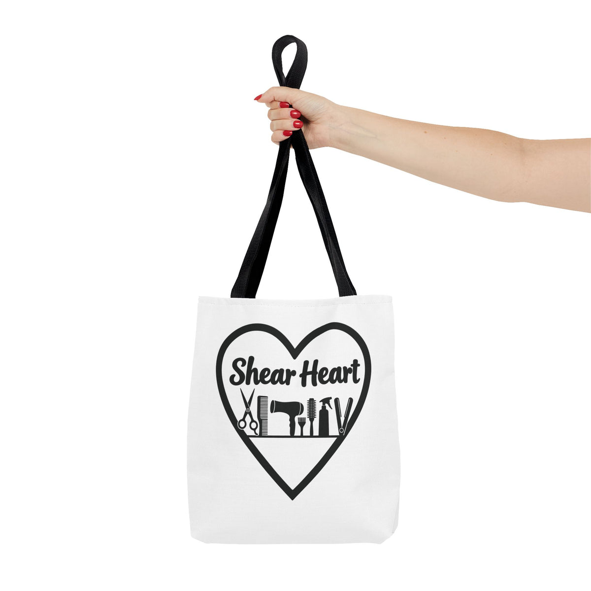 Shear Heart Tote Bag — Hair Stylist Tools Graphic Bag