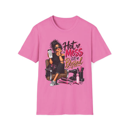 T-Shirt — Hot Mess, Still Blessed Graphic Tee