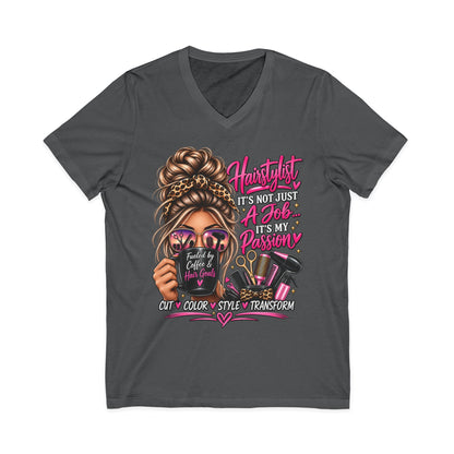 "Hairstylist Life" Glam V-Neck T-Shirt