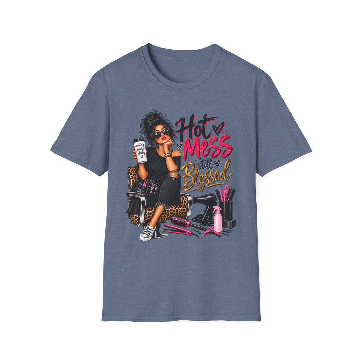 T-Shirt — Hot Mess, Still Blessed Graphic Tee