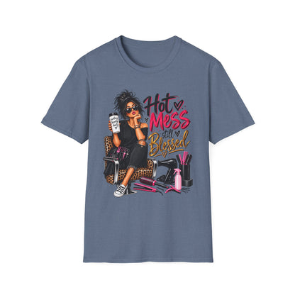 T-Shirt — Hot Mess, Still Blessed Graphic Tee