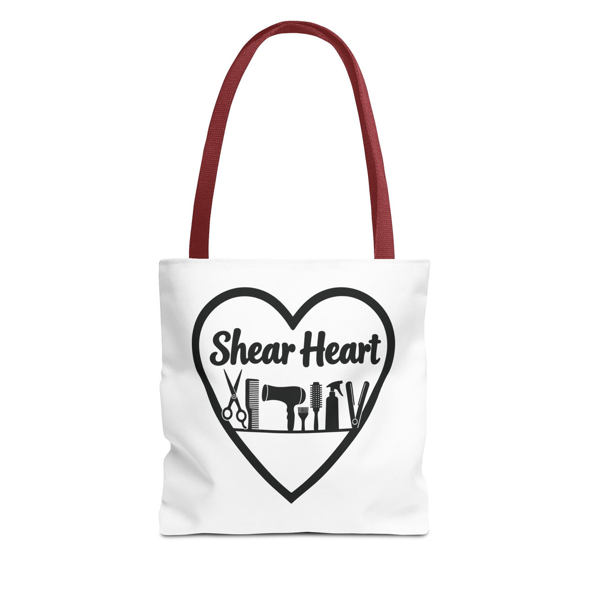 Shear Heart Tote Bag — Hair Stylist Tools Graphic Bag