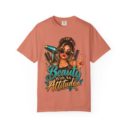 "Beauty With an Attitude" Hairstylist T-Shirt
