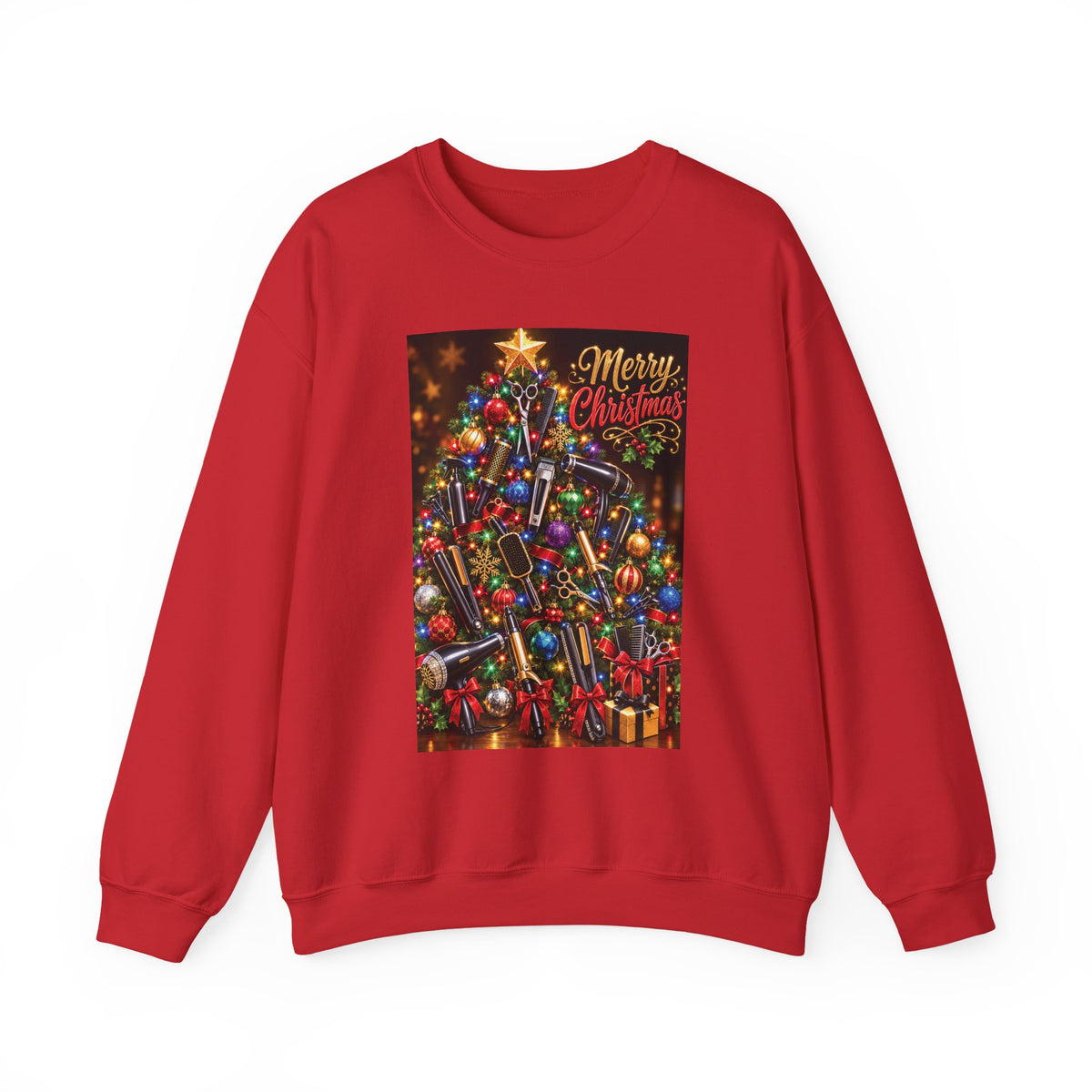 "Merry Christmas" Hairstylist Crew Sweater